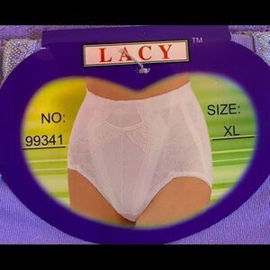 Lacy assorted embroidery floral design panties XL